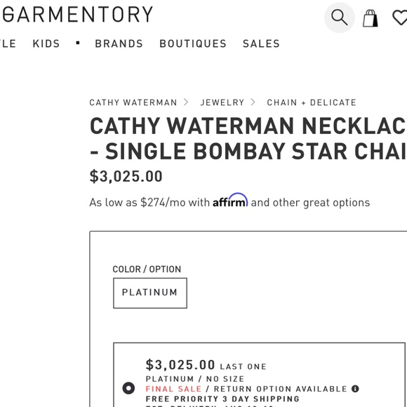 Designer CATHY WATERMAN Platinum PT900 & Diamond Star Cross Pendant Necklace - Picture 4 of 13